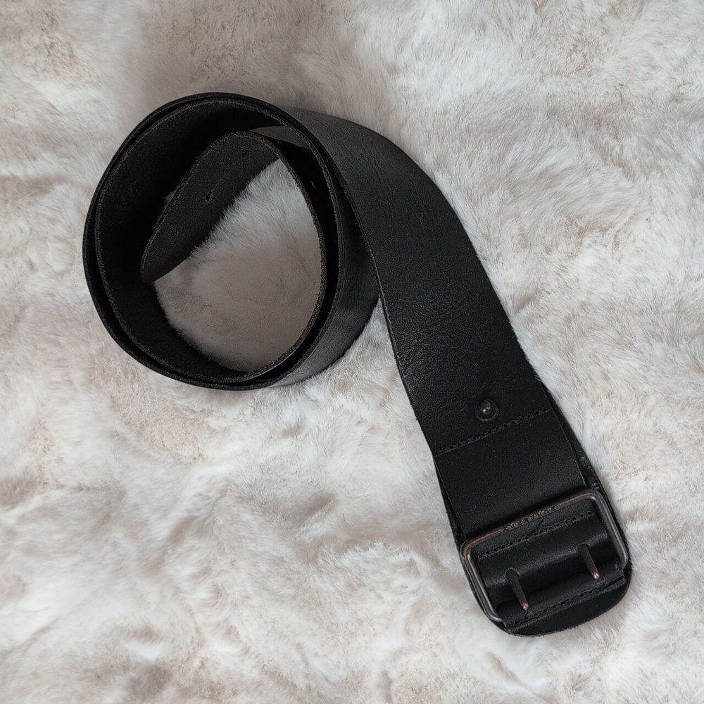 Burberry Black Leather Belt 90cm